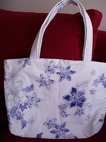 SAC FLEURS BLEUES